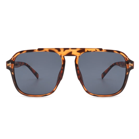 VINTAGE SQUARE OVERSIZE PILOT SUNGLASSES