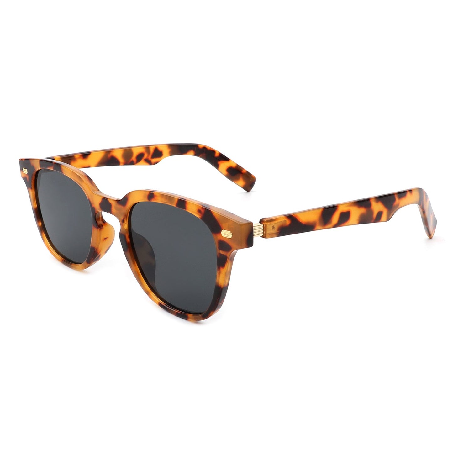 CLASSIC ROUND WAYFARER HORN RIMMED SUNGLASSES