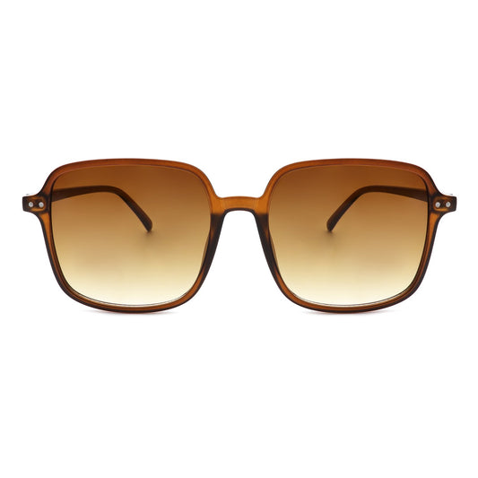 SQUARE OVERSIZE FLAT LENS TINTED VINTAGE SUNGLASSES