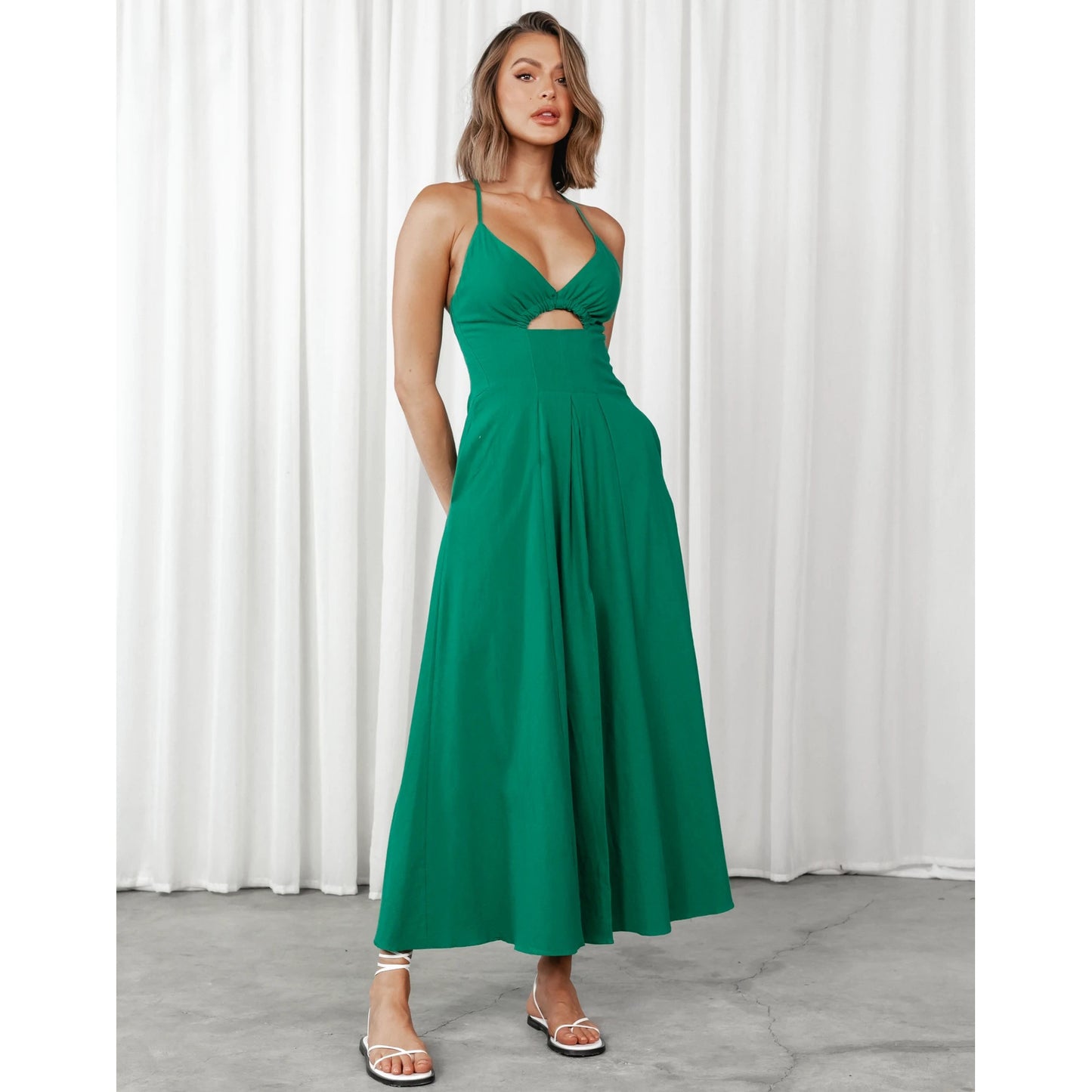 The Spring Split Fresh Sweet Dress