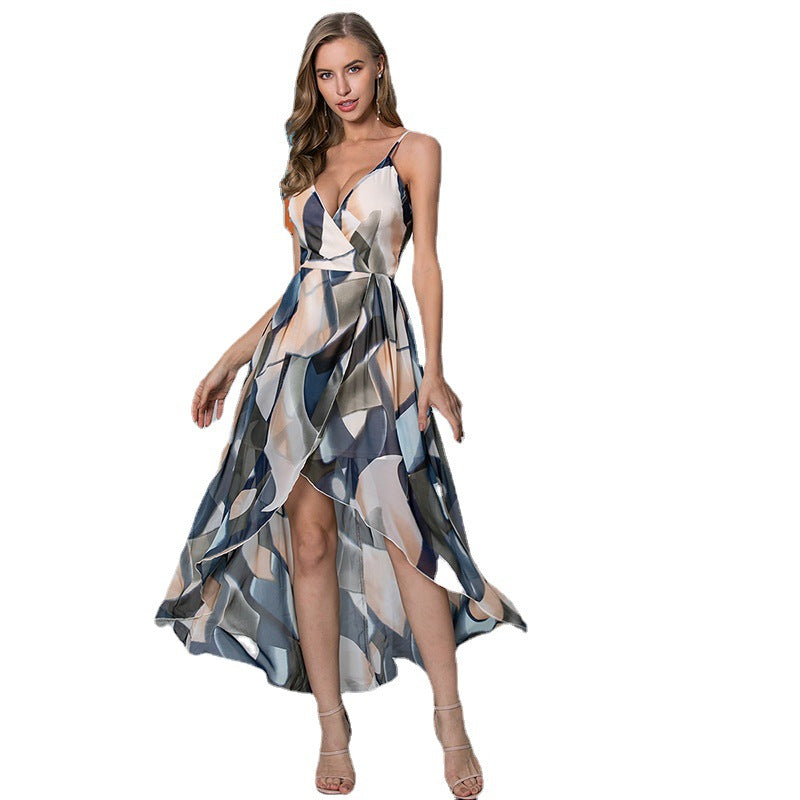 The Neo Bandeau Slim Waist Large High Slit Dress