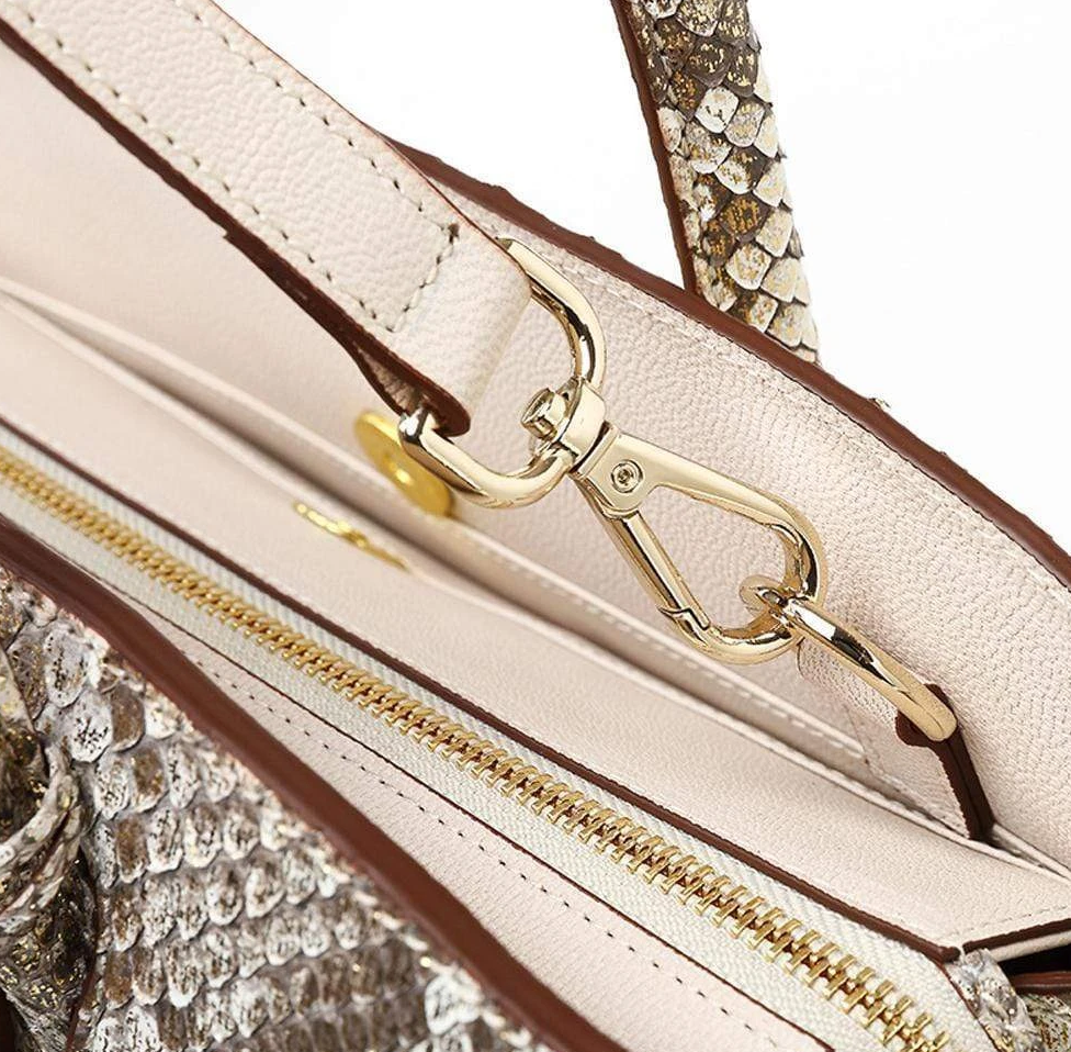 The Maddie Lee Python Handbag