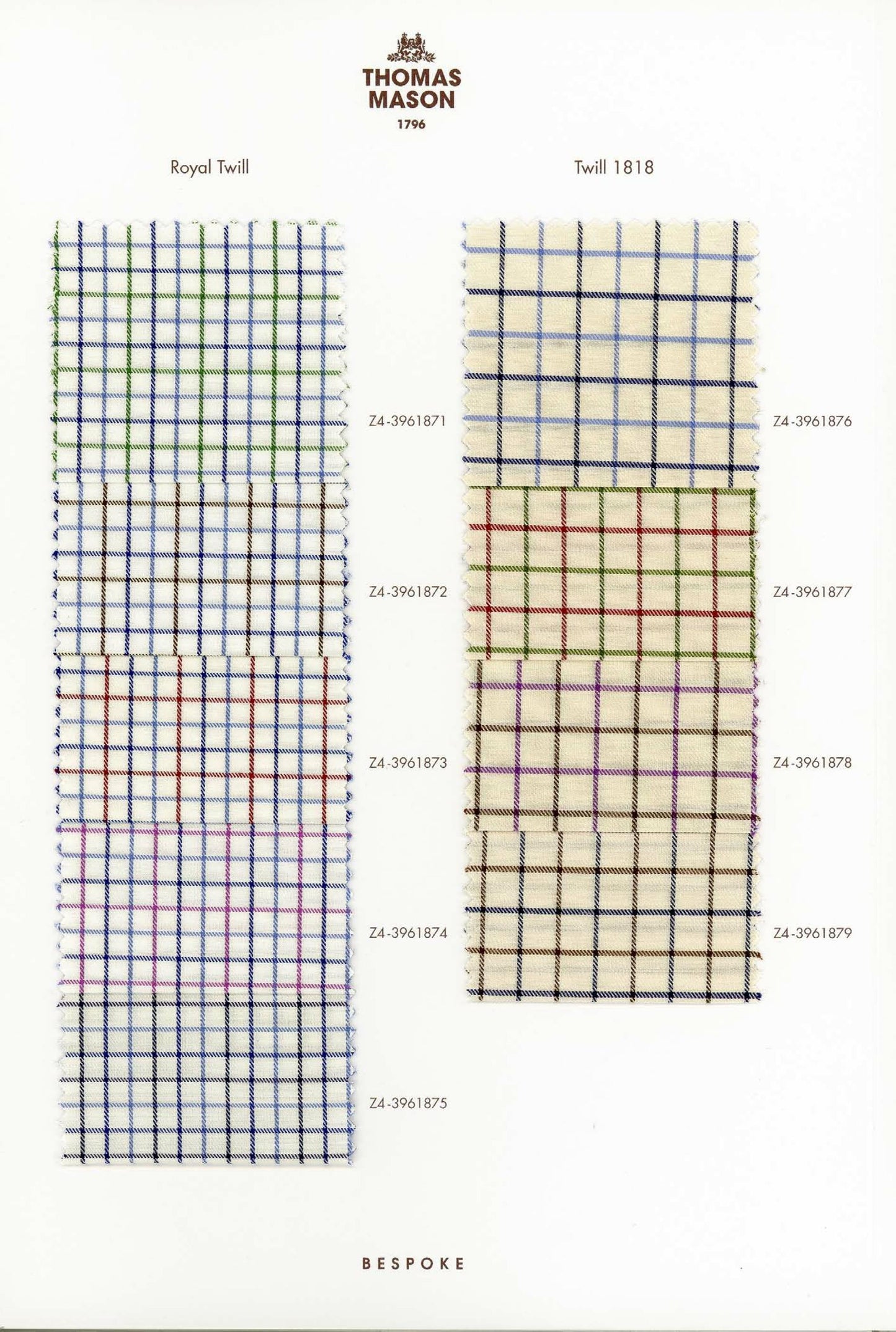 Thomas Mason 1796 Exclusive Shirting