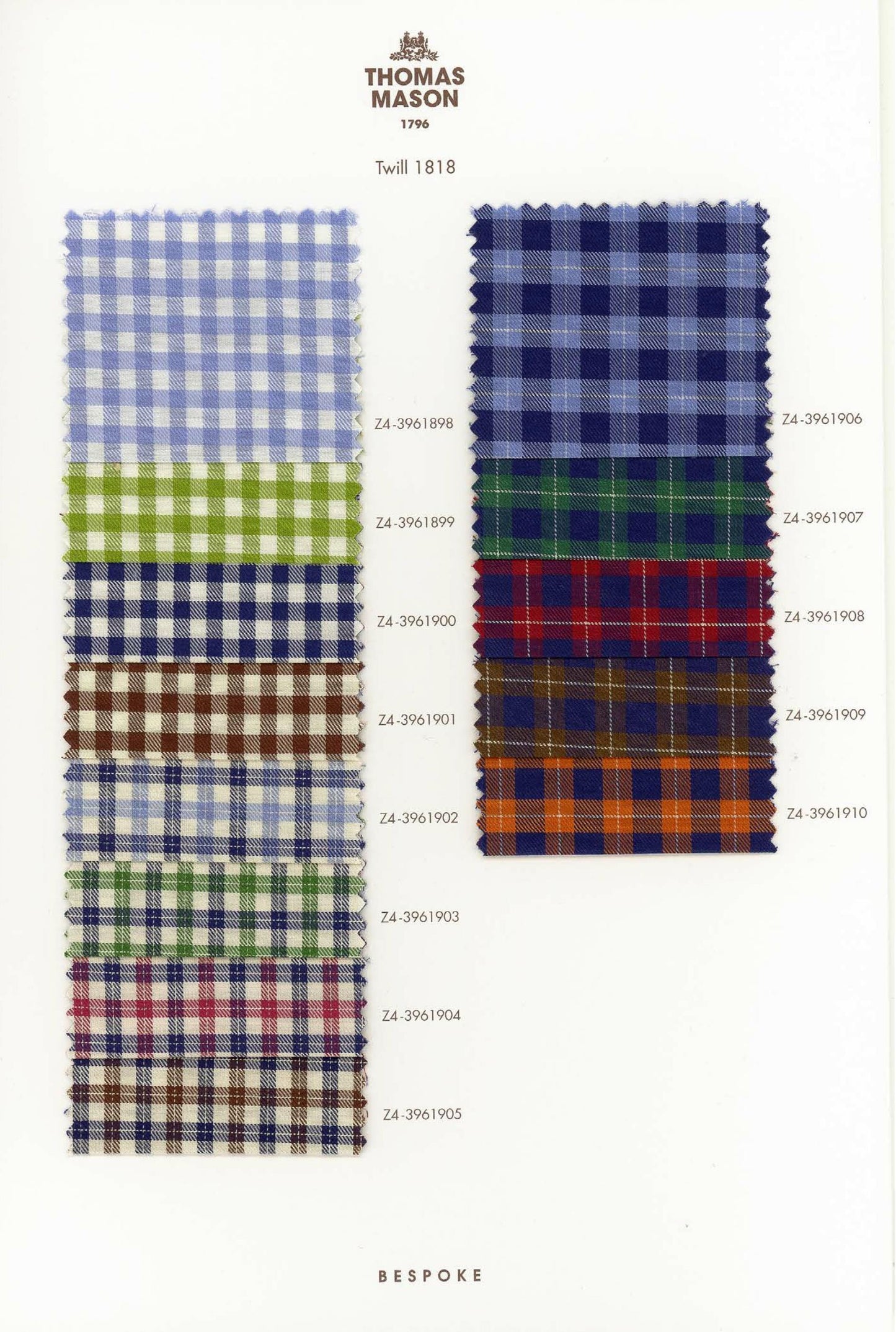 Thomas Mason 1796 Exclusive Shirting