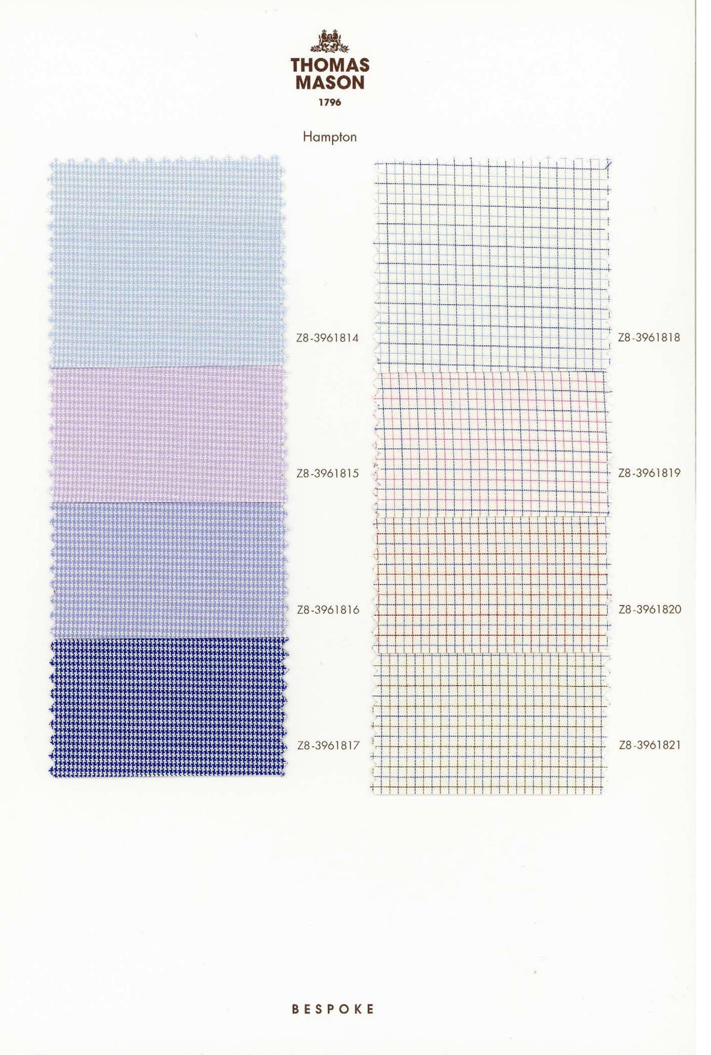 Thomas Mason 1796 Exclusive Shirting