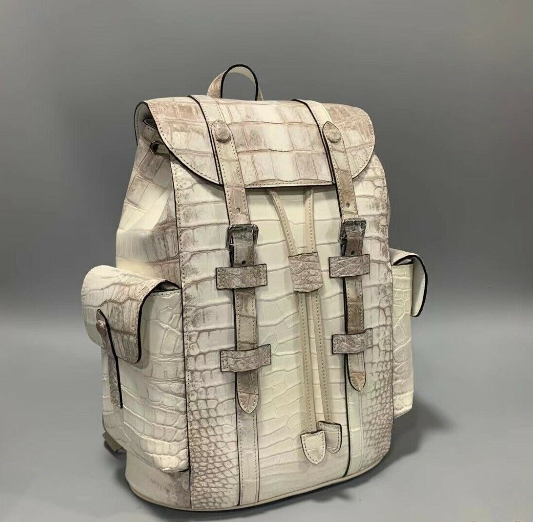 The SLE-1 Alligator Ivory Backpack