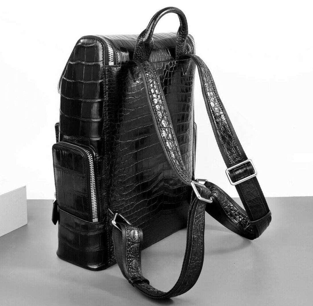 The SLS-1 Alligator Black Backpack