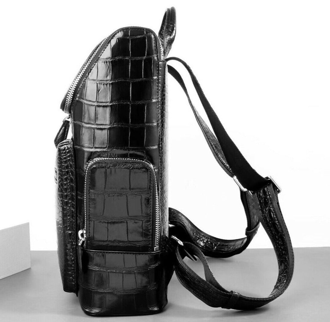 The SLS-1 Alligator Black Backpack