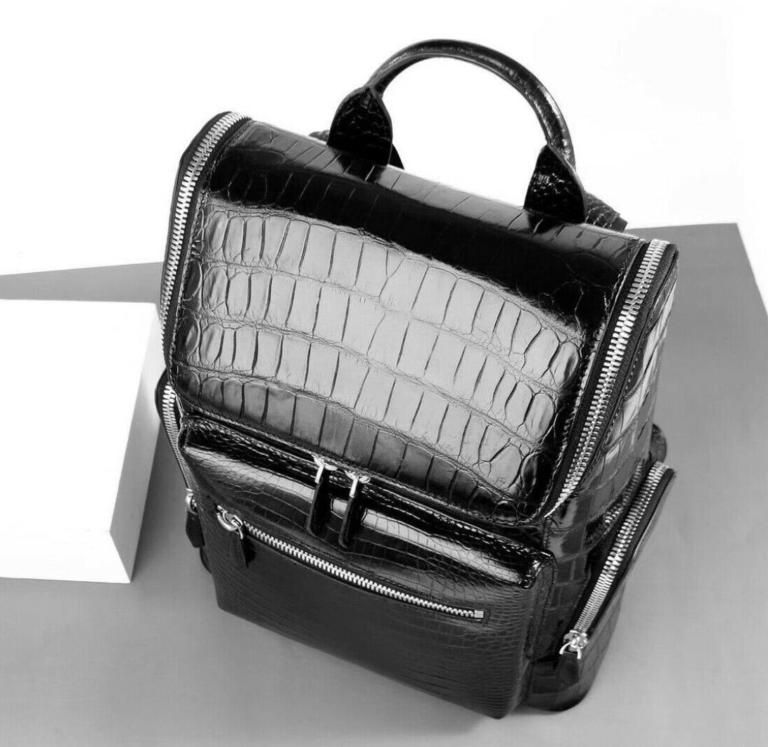 The SLS-1 Alligator Black Backpack