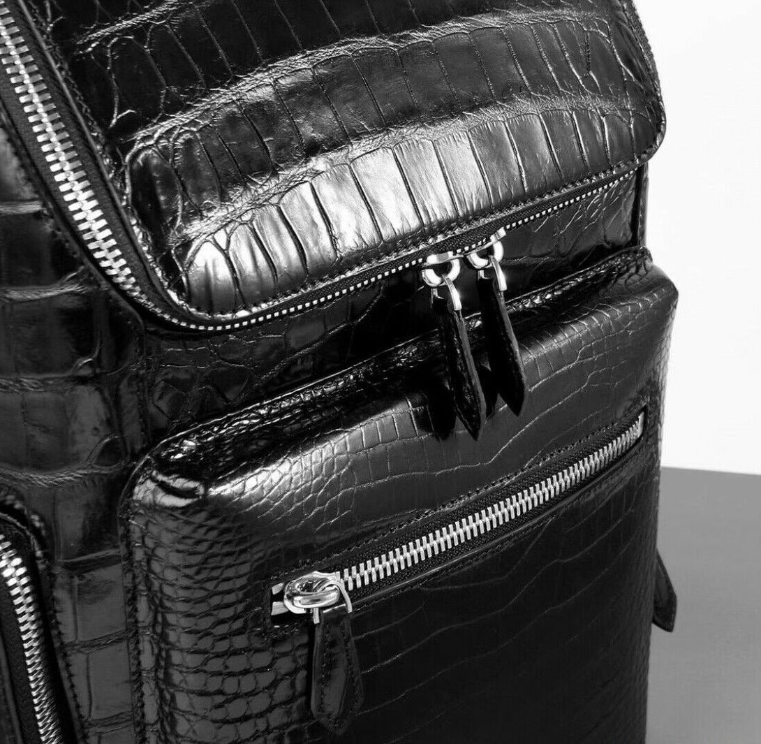 The SLS-1 Alligator Black Backpack