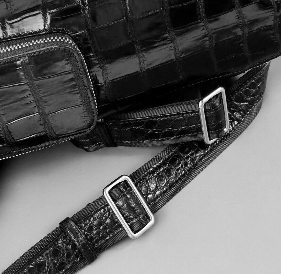 The SLS-1 Alligator Black Backpack