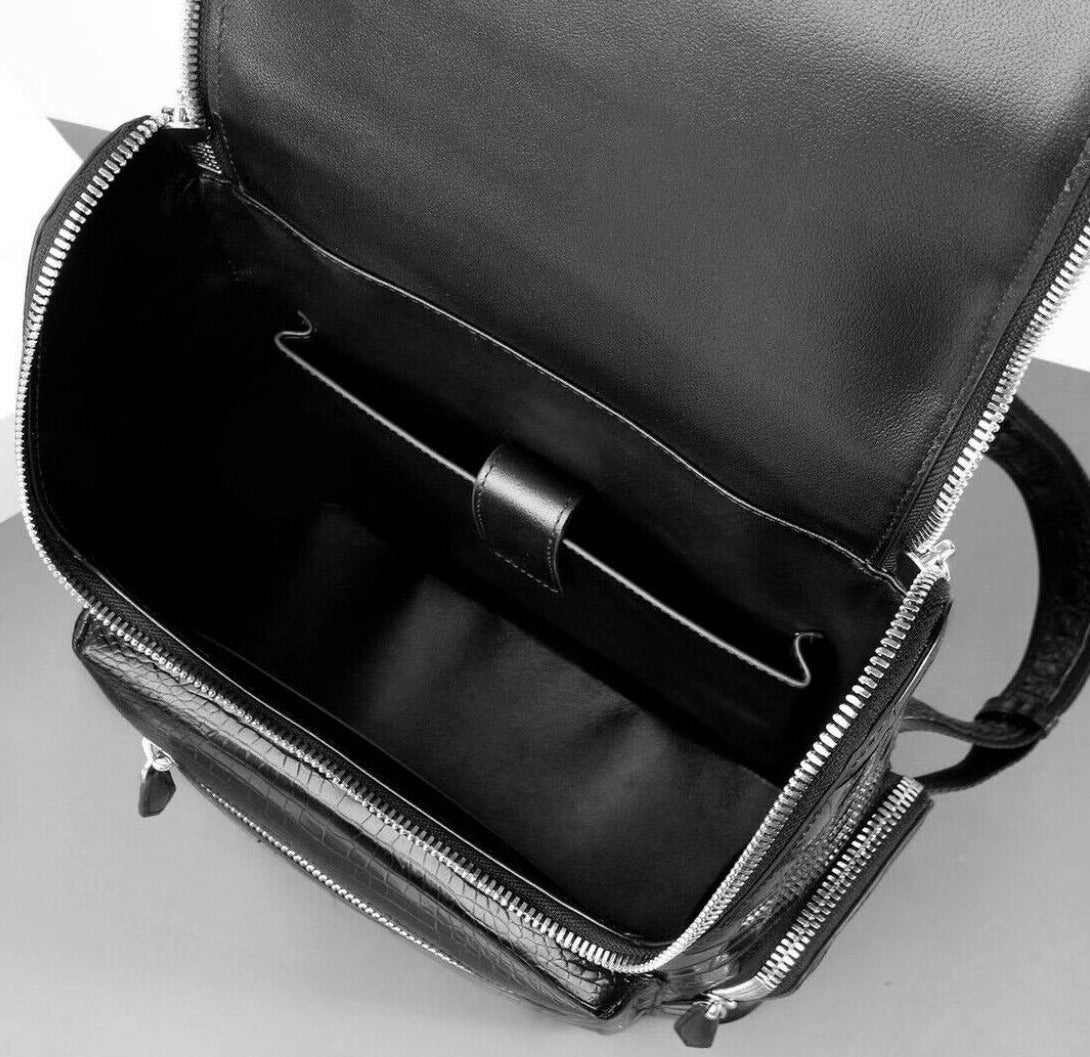 The SLS-1 Alligator Black Backpack